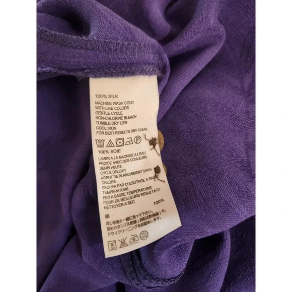 Tommy Bahama 100% Silk Tropical Textured Button Down Shirt Sz L - Picture 10 of 10